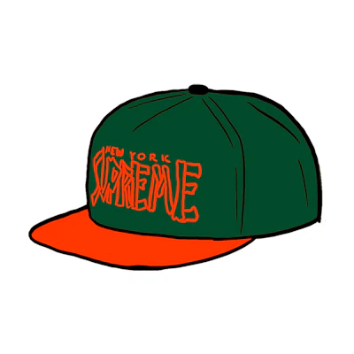 Supreme Bones Logo 5-Panel Green