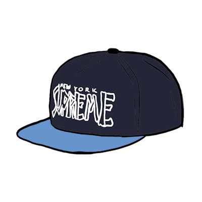 Supreme Bones Logo 5-Panel Navy