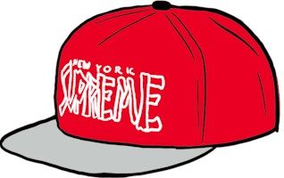 Supreme Bones Logo 5-Panel Red Supreme Bones Logo 5-Panel Red