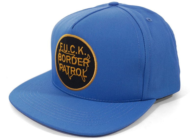 Buy Supreme Topi Panel 5 'Border Patrol' Biru