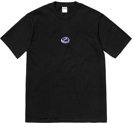 Supreme Bottle Cap Tee Black Buy Supreme Bottle Cap Tee Black