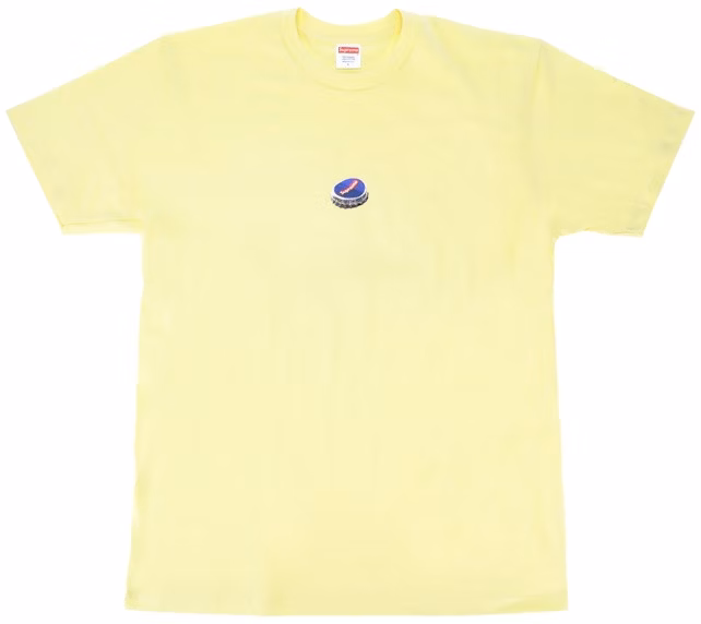 supreme-bottle-cap-tee-pale-yellow
