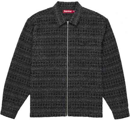 슈프림 부클레 집업 셔츠 (SS26) 블랙 Buy 슈프림 부클레 집업 셔츠 (SS26) 블랙