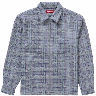 Camisa Supreme Boucle con Cremallera Azul Buy Camisa Supreme Boucle con Cremallera Azul