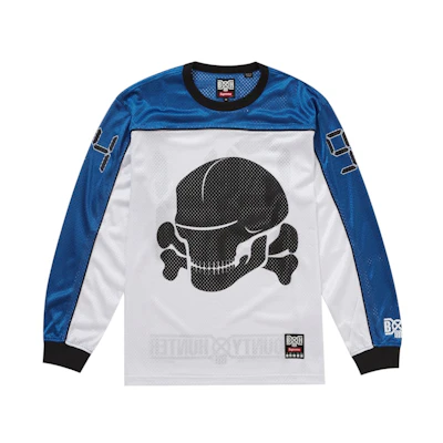 Supreme Bounty Hunter Mesh Moto Jersey White