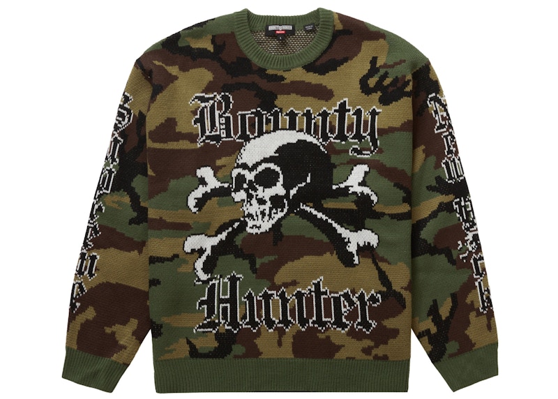 Supreme Bounty Hunter Sweater Woodland Camo