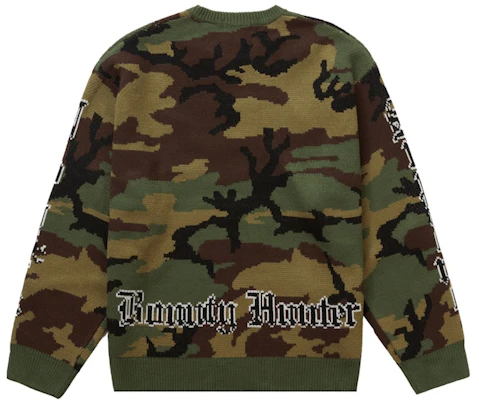 Supreme Bounty Hunter Sweater Woodland Camo Order Supreme Bounty Hunter Sweater Woodland Camo