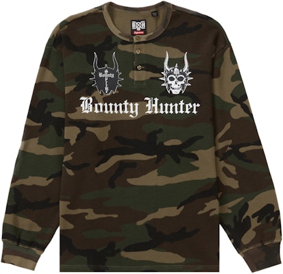 Supreme Bounty Hunter Thermal Henley L/S Top Camo - Novelship