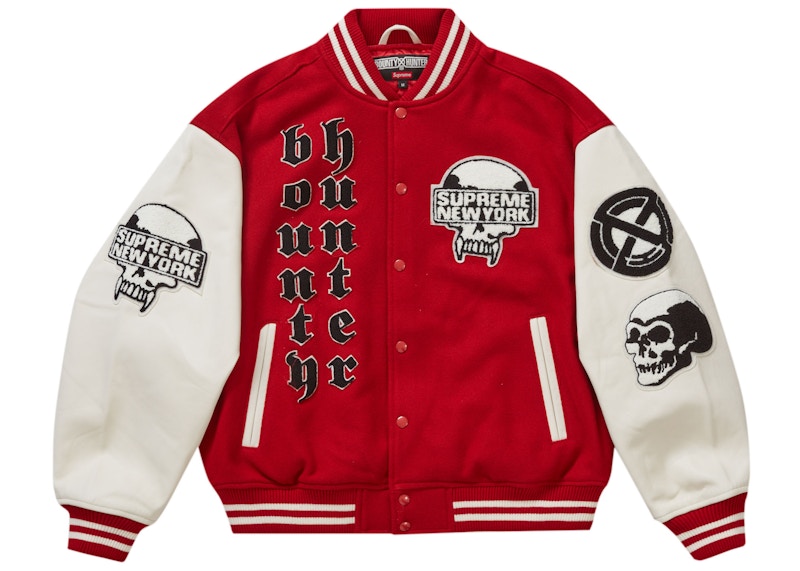Supreme Bounty Hunter Varsity Jacket Red
