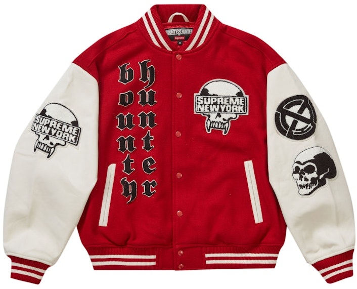 supreme-bounty-hunter-varsity-jacket-red