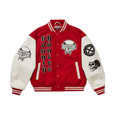Supreme Bounty Hunter Varsity Jacket Red