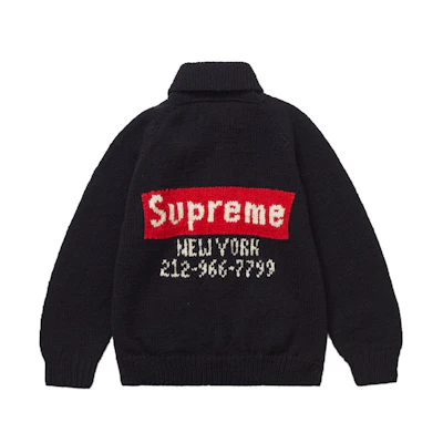 Supreme BOGO Cowichan Sweater Black