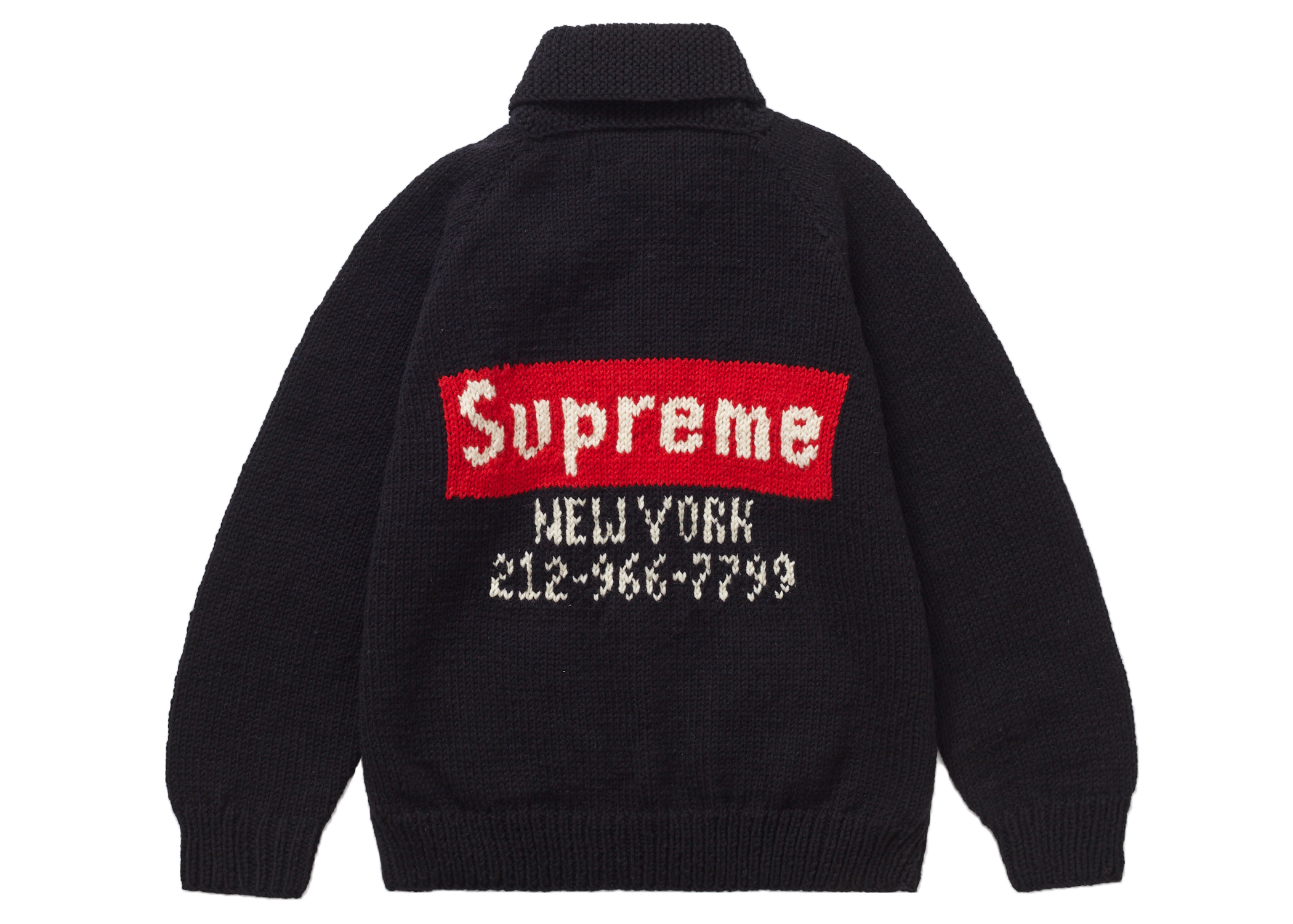 Supreme Box Logo Cowichan Sweater Blackを購入 - Novelship