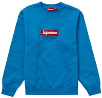 Supreme Box Logo Crewneck (FW22) Blue Supreme Box Logo Crewneck (FW22) Blue