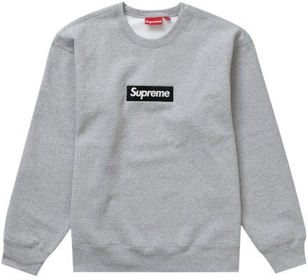 Supreme Box Logo Crewneck (FW22) Heather Grey Buy Supreme Box Logo Crewneck (FW22) Heather Grey