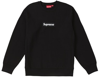 Supreme黑色盒标圆领卫衣 Buy Supreme黑色盒标圆领卫衣