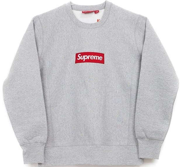 supreme-box-logo-crewneck-sweatshirt-heather-grey