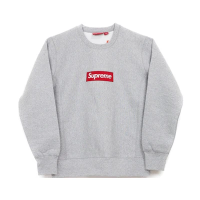 Supreme Box Logo Crewneck Sweatshirt Heather Grey