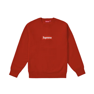 Supreme Box Logo Crewneck Sweatshirt Rust