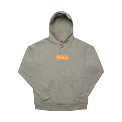 Supreme Box Logo Hooded Sweatshirt (FW17) Heather Grey