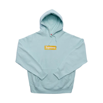 Supreme Box Logo Hooded Sweatshirt (FW17) Ice Blue