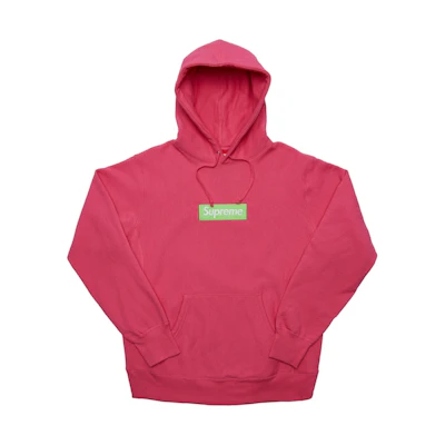 Supreme Box Logo Hooded Sweatshirt (FW17) Magenta