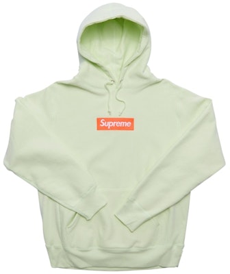 Supreme Box Logo Hooded Sweatshirt (FW17) Pale Lime Buy Supreme Box Logo Hooded Sweatshirt (FW17) Pale Lime