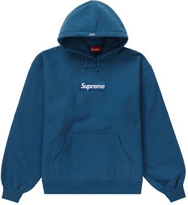 Supreme Box Logo Hooded blueメンズ - パーカー