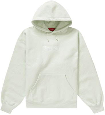 White supreme sales hoodie real