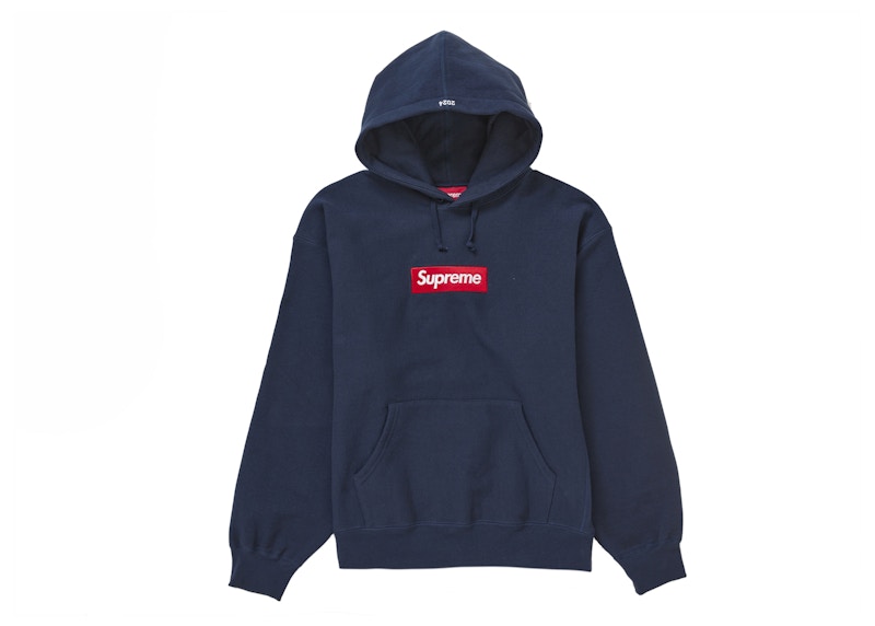 Buy Sudadera con Capucha Supreme Box Logo (FW24) Azul Marino