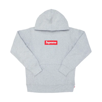 Supreme Box Logo Hoodie Heather Grey