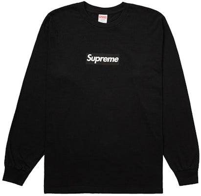 Supreme Box Logo L/S Tee Black Buy Supreme Box Logo L/S Tee Black