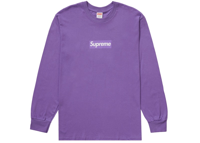 Supreme Box Logo LS Tee Purple