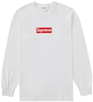 Supreme Box Logo L/S Tee White Supreme Box Logo L/S Tee White