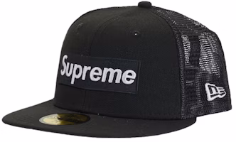 Supreme Box Logo Mesh Back New Era Black Supreme Box Logo Mesh Back New Era Black