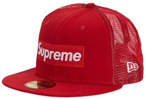 Supreme Box Logo Mesh Back New Era Red Supreme Box Logo Mesh Back New Era Red