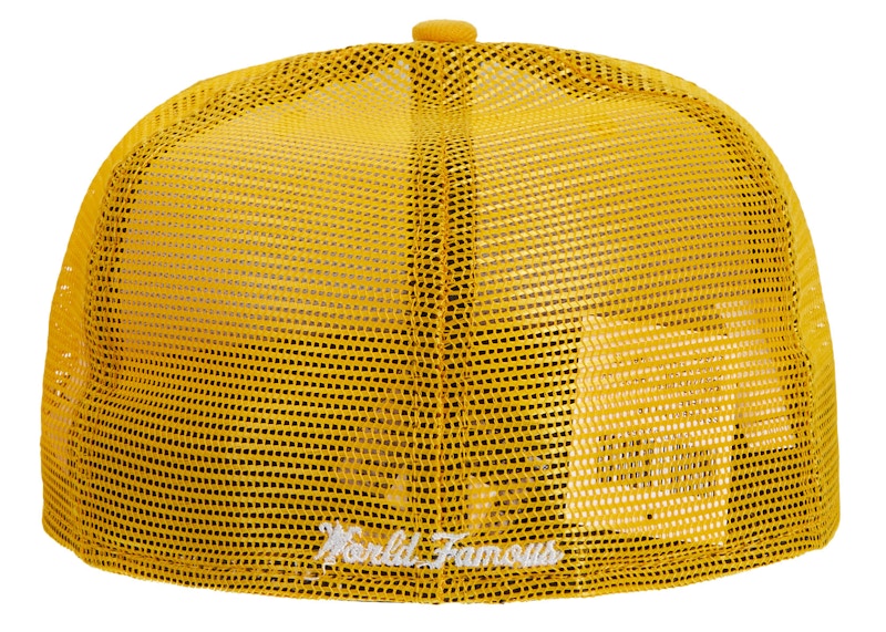 Supreme Box Logo Mesh Back New Era Yellow 圖 2