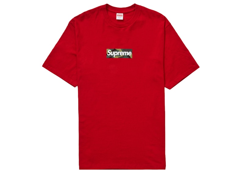 Buy Supreme Baju Kotak Logo (FW23) Merah