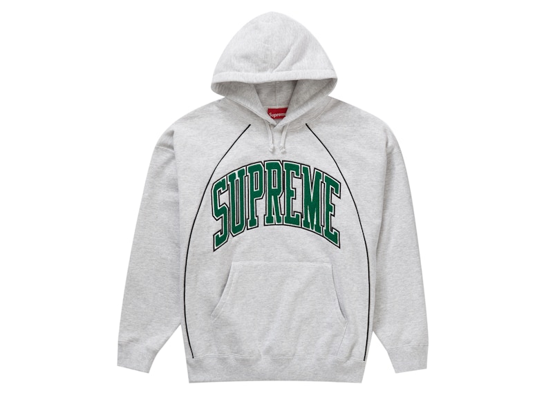Buy Supreme Hoodie Abu-Abu Model Kotak dengan Pipa Arc