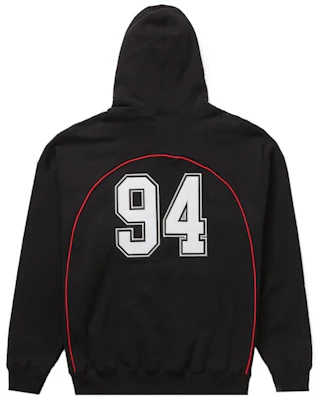 Supreme Boxy Piping Arc Baju Sejuk Hoodie Hitam Order Supreme Boxy Piping Arc Baju Sejuk Hoodie Hitam