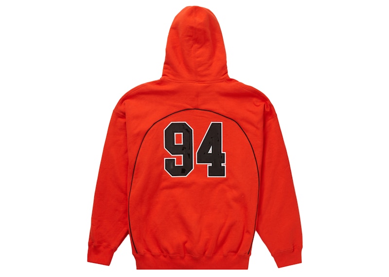 Supreme Boxy Piping Arc Hooded Sweatshirt Bright Orange 圖 2