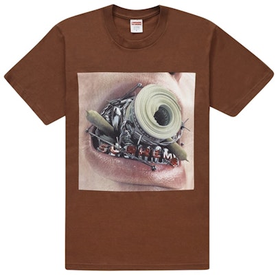 Supreme Braces T-Shirt Coklat Buy Supreme Braces T-Shirt Coklat