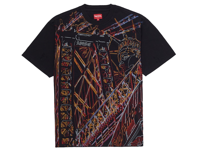 Buy Supreme Bridge Top Hitam Bordir Lengan Pendek