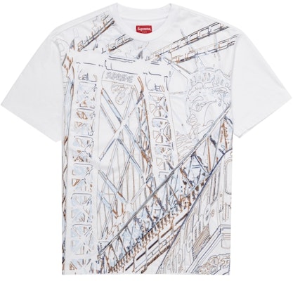 Supreme 白色刺绣短袖上衣 Buy Supreme 白色刺绣短袖上衣