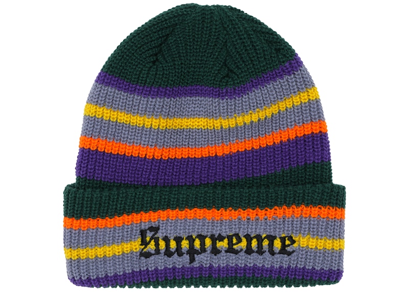 Supreme Ombre Stripe Beanie Supreme Ombre Stripe Beanie Black 22aw