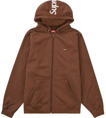 Supreme Brim Zip Up Hooded Sweatshirt Dark Brown Buy Supreme Brim Zip Up Hooded Sweatshirt Dark Brown