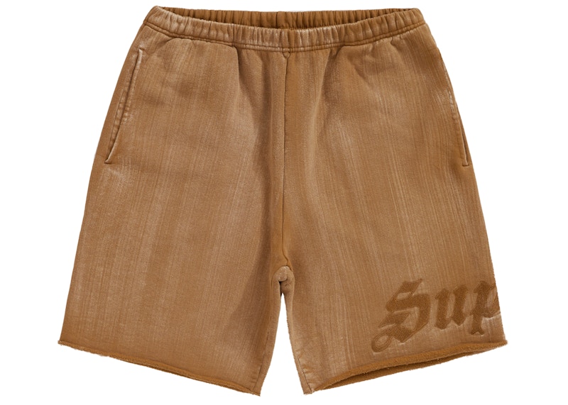 Buy Supreme Brush Stroke Sweatshort Dark Tan