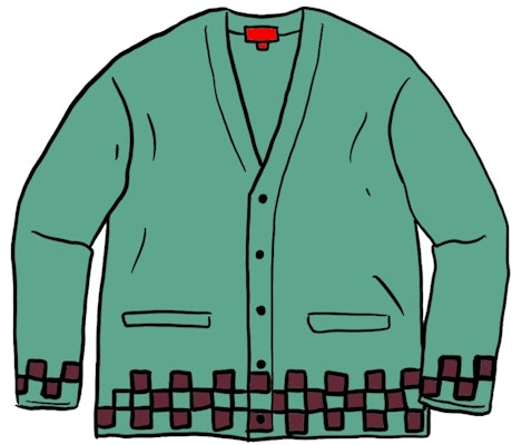 Supreme Brushed Checkerboard Cardigan Mint Buy Supreme Brushed Checkerboard Cardigan Mint