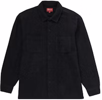 Supreme Brushed Flannel Twill Shirt Black Supreme Brushed Flannel Twill Shirt Black