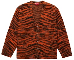Supreme Brushed Mohair Cardigan Tiger Stripe Supreme Brushed Mohair Cardigan Tiger Stripe